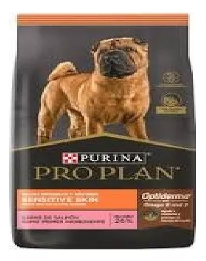 Alimento Pro Plan OptiDerma Sensitive Skin Adult para perro adulto de raza mediana y grande sabor salmón y arroz en bolsa de 15 kg