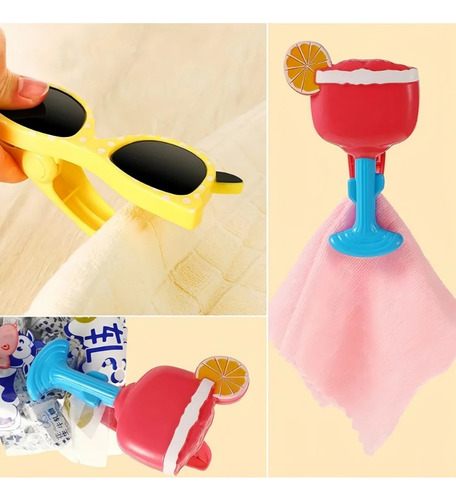 Pinza Para Toallas Portátil Fun Beach, 4 Piezas