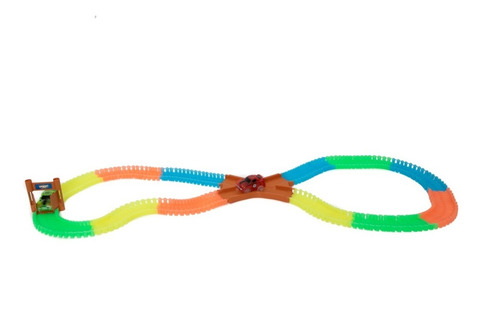 Pista Magnific Tracks Duo Crash 200 Pcs 2 Autos Luz 2025 Ful