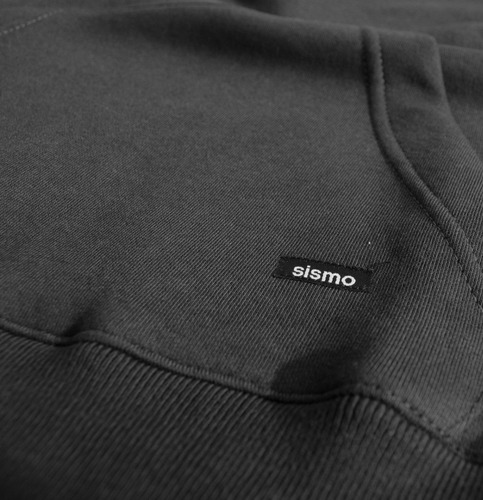 Imagen 2 de 5 de Buzo Buzo Sismo Signature Hood Friza Negro 2216