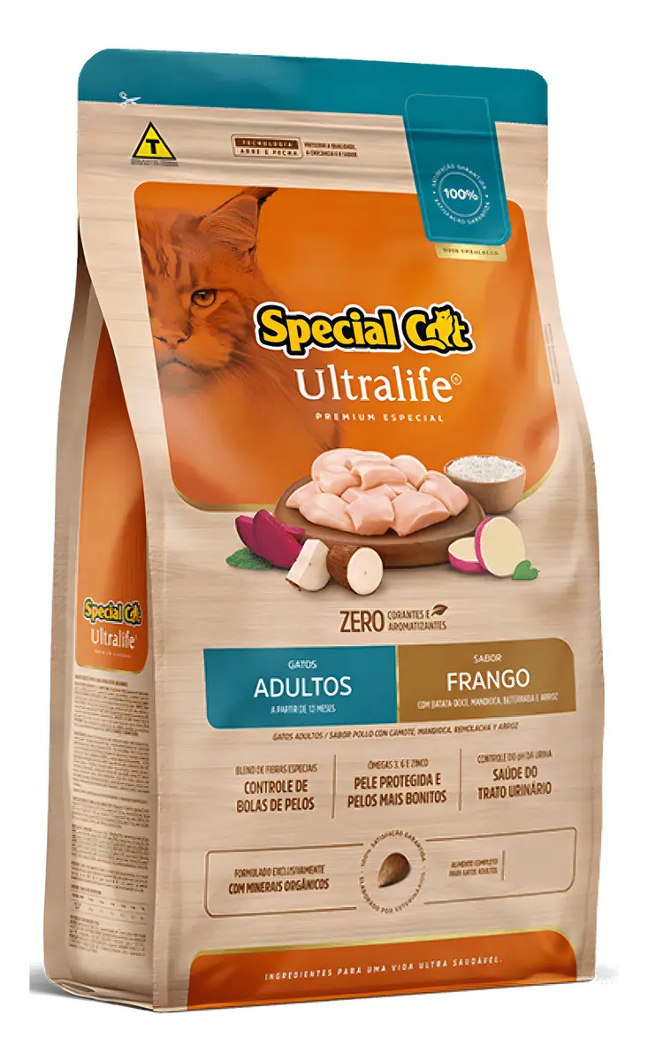 Ração Special Cat Ultralife Gatos Adultos Sabor Frango 20kg