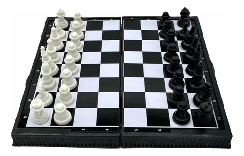 Mini Juego De Ajedrez Magnético En Estuche Tablero Portátil