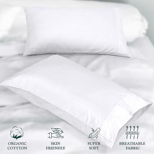 Juego De 2 Fundas De Almohada De Algodón 300 Hilos
