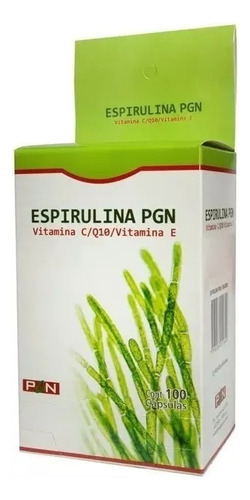 Espirulina X 100 Capsulas Antioxidante Pgn