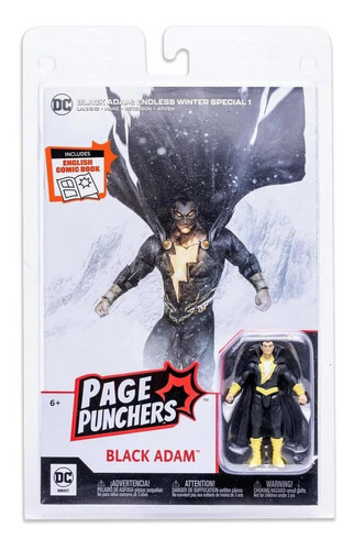 Dc Direct Page Punchers: Endless Winter - Black Adam Figura 