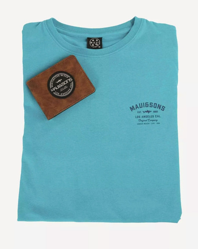 Pack Polera + Billetera Maui And Sons Talla L Color Calipso