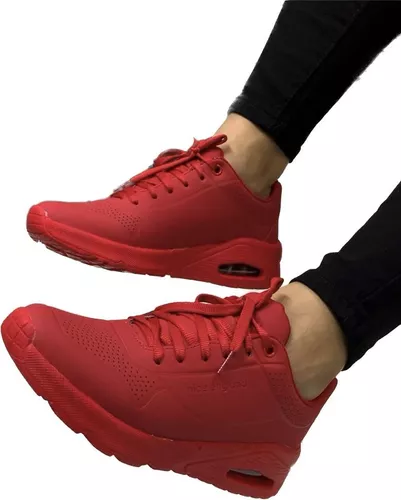 civilización Desfiladero rescate Tenis Skechers Rojos Hombre | MercadoLibre 📦