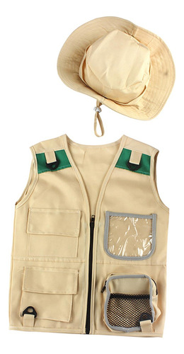 Kit De Aventura Niños Chaleco De Carga Y Sombrero Para