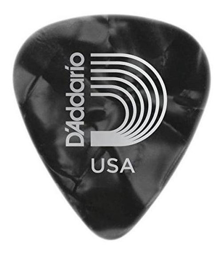 Imagen 1 de 1 de Puas De Guitarra De Celuloide De Perlas Negras Planet Waves