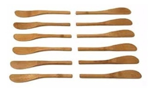 Cuchillo Untador Manteca Madera Bamboo 15 Cm Calidad Oferta