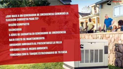 Generador Residencial Manual 20 Kw Marca Cummins