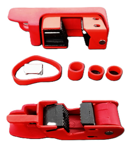 Candado Master Lock 506 Bloqueo De Interruptor Rojo