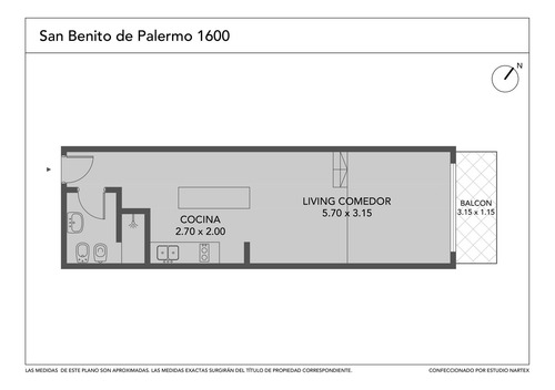 Venta De Departamento Con Balcón En Las Cañitas