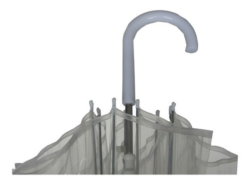 Imagem 4 de 4 de Guarda Chuva Transparente 8 Varetas: Automático Adulto