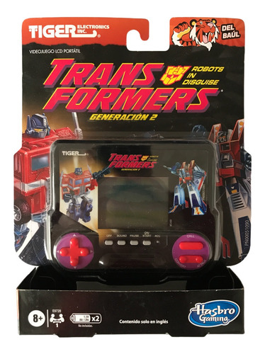 Transformers Tiger Electronics Videojuego Retro Lcd Portatil (Usado)