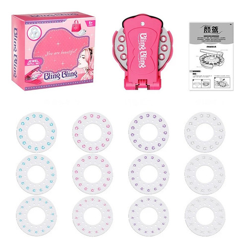 D Engraçado Diy Diamond Crystal Sticker Bling Hair Deco