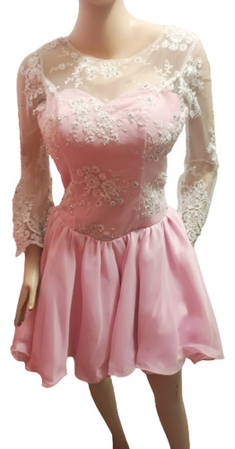 Vestido Color Rosa De Quinceañera 