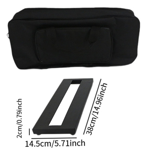 Pedalboard De Efecto Resistente Con Bolsa De Transporte S