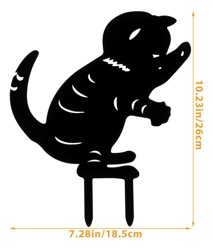 2025 Enchufe De Tierra Cat Silhouette Stake Cat Card