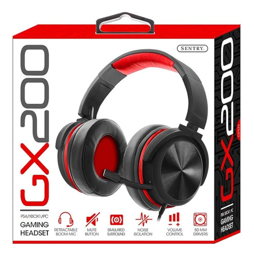 Auriculares Gamer Gx 200 Pc Xbox Ps4 Ps5 Tablet Celu. 