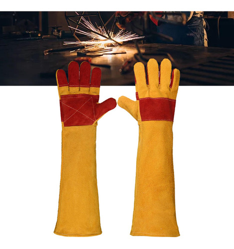 Guantes De Manejo De Animales De Cuero Pu Resistente A