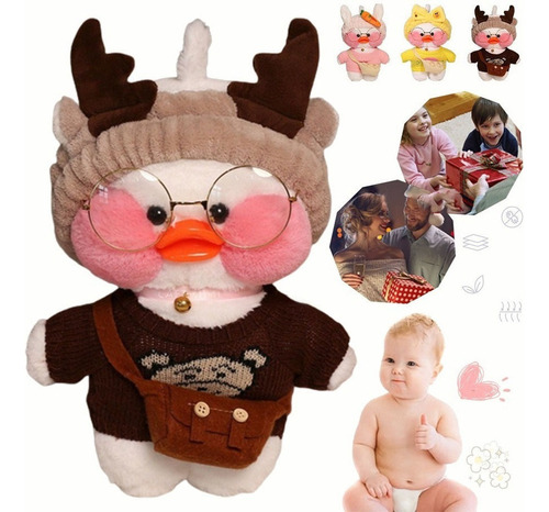 Anriy 30cm Kawaii Patito De Peluche Lalafanfan Con