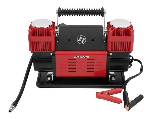Compressor de ar mini elétrico portátil Dandaro Off Road 1080W 12V vermelho/preto