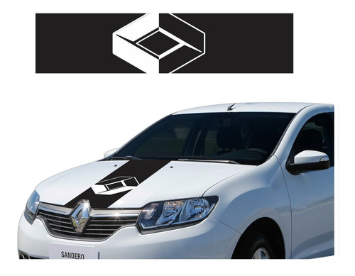 Adesivo Faixa Capo Renault Sandero Logo Emblema Sdro77