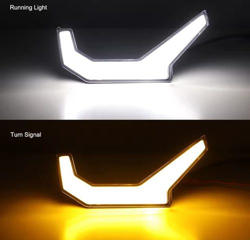 Faros Biseles Led Colmillos Drl Para Polaris Rzr Utv