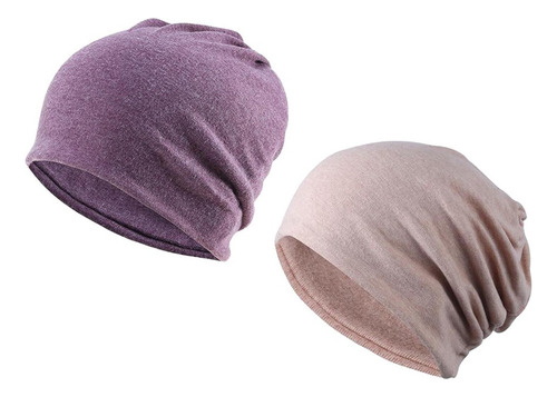 2 Piezas De Algodón Holgado Holgado Gorro De Quimio Gorro