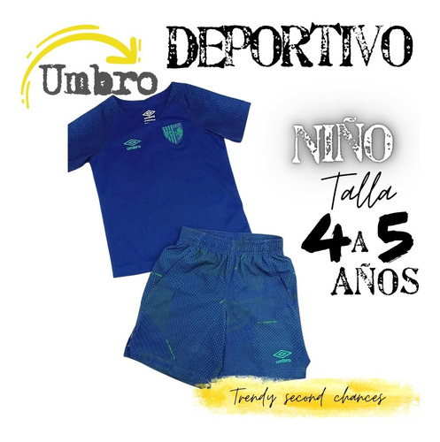 Conjunto Deportivo Umbro Manchester Niño. La Segunda Bazar 