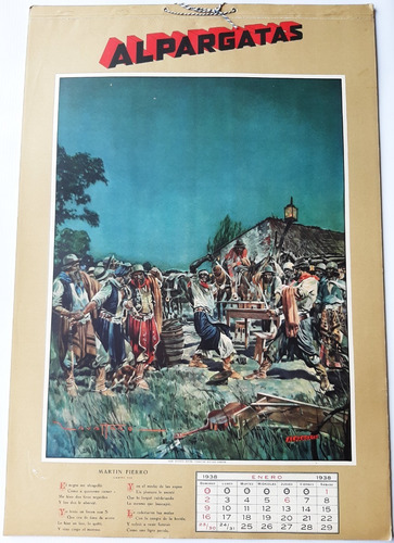 Imagen 9 de 10 de Molina Campos Colección 12 Almanaques Alpargatas Ro 028