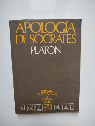 Apologia De Socrates - Platon - Eudeba