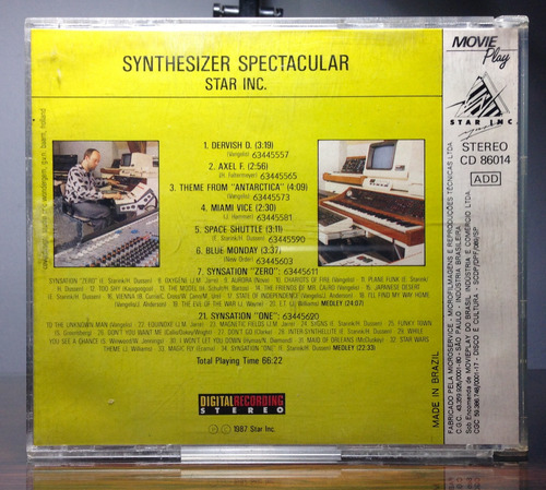Star Inc Synthesizer Spectacular Cd Nm Eletrônico Synthwave Estandar (Usado)