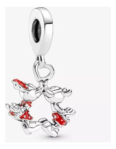 Charm Pandor4 Disney Mickey Minnie Mouse Amor Beso Pandor4