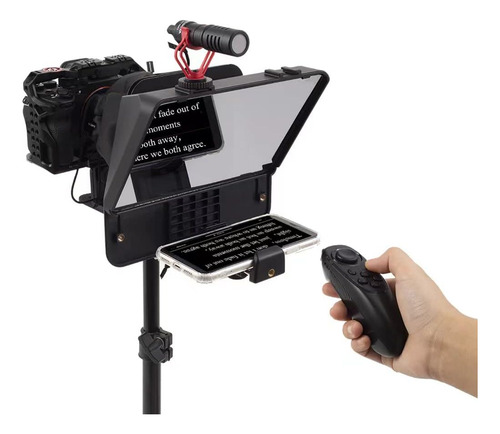 Teleprompter Portátil Para Smartphone Y Cámaras Dslr Con Sop