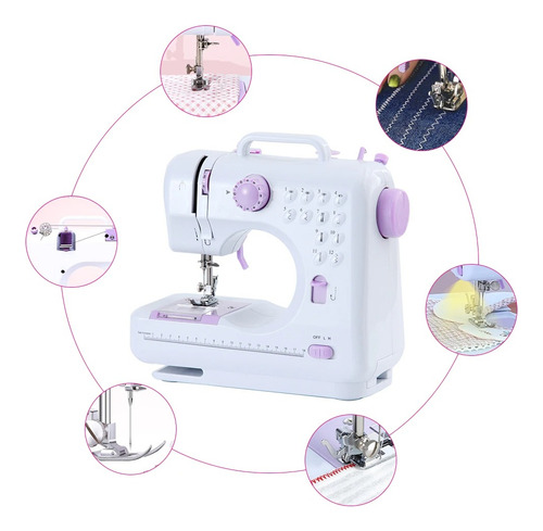 Máquina De Coser Portátil Recta Con 12 Tipos De Puntas X L