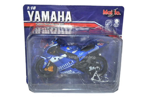 Miniatura Moto Yamaha Factoring Racing Team 2005 1:18 Maisto