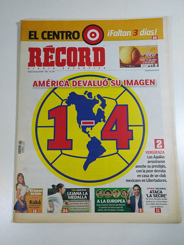 Periodico Record 1750 2 Marzo 2007 America Motor Nascar