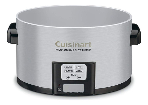 Olla De Cocción Lenta Cuisinart, 3,5 Cuartos De Galón, Plata