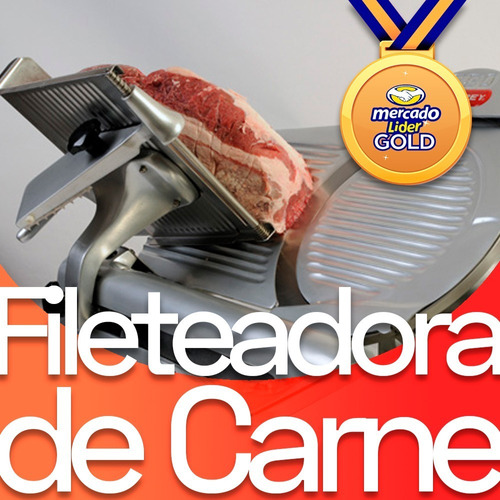 Imagen 1 de 3 de Fileteadora Cortadora De Carne Rebanadora De Embutidos 300mm