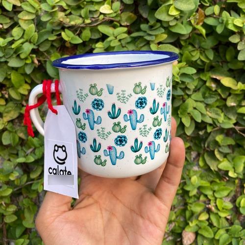 Imagen 4 de 7 de 48 Tazas Peltre Mayoreo Tenangos Diseño Mexicanos
