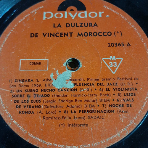Sin Tapa Disco Vincent Morocco La Dulzura De O0