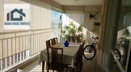 Imagem 2 de 30 de Apartamento Com 3 Dormitórios À Venda, 110 M² Por R$ 790.000,00 - Vila Augusta - Guarulhos/sp - Ap0953