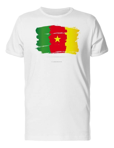 Bandera De Camerún Estilo Pincel Camiseta De Hombre