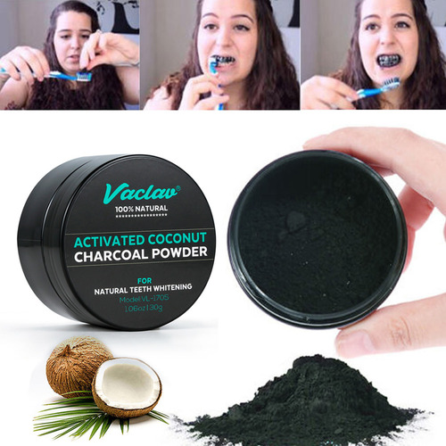 Polvo Blanqueador De Dientes Con Carbón Activado Natural Whi