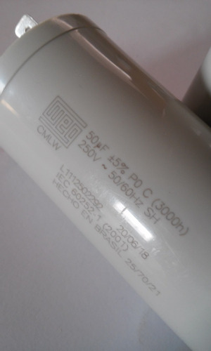 Capacitor Permanente 50uf 250v Brastemp Electrolux 