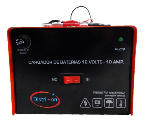 Cargador De Batería 12 Volts 10 Amp.