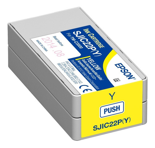 Cartucho Epson Colorworks Tm C3500 Sjic22p Amarillo /v /vc