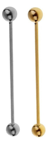 . 2pcs Clips De Barbell Cravat Pins Broche Pin De